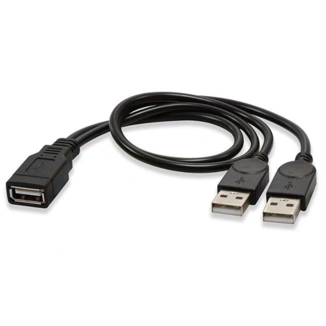 USB 2.0 2-in-1 Genişləndirilmiş USB Məlumat Kabel